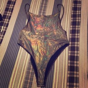 Iridescent Rave Body Suit